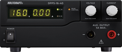 VOLTCRAFT Labornetzgerät, einstellbar DPPS-16-40 1 - 16 V/DC 0 - 40 A 640 W USB programmierbar Anzahl Ausgänge 1 x (DPPS-16-40)