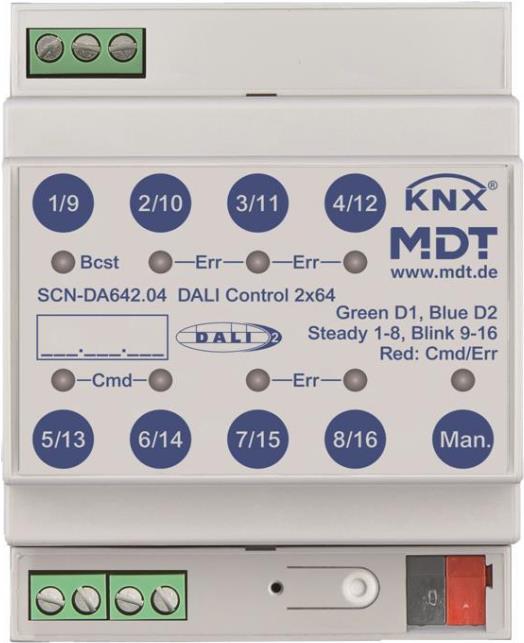 MDT SCN-DA642.04 DALI Control 2x64 Gateway, 4TE, REG (SCN-DA642.04)