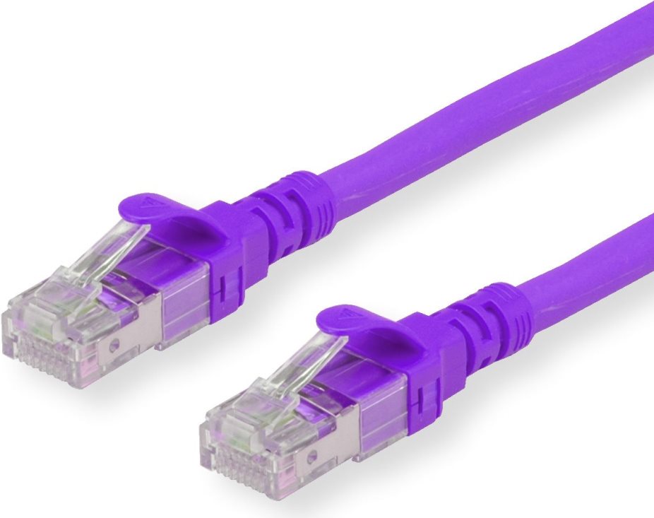 Secomp Roline - Cavo patch - Da RJ-45 (M) a RJ-45 (M) - 1 m - SFTP - CAT 6a - viola (21.15.2931)