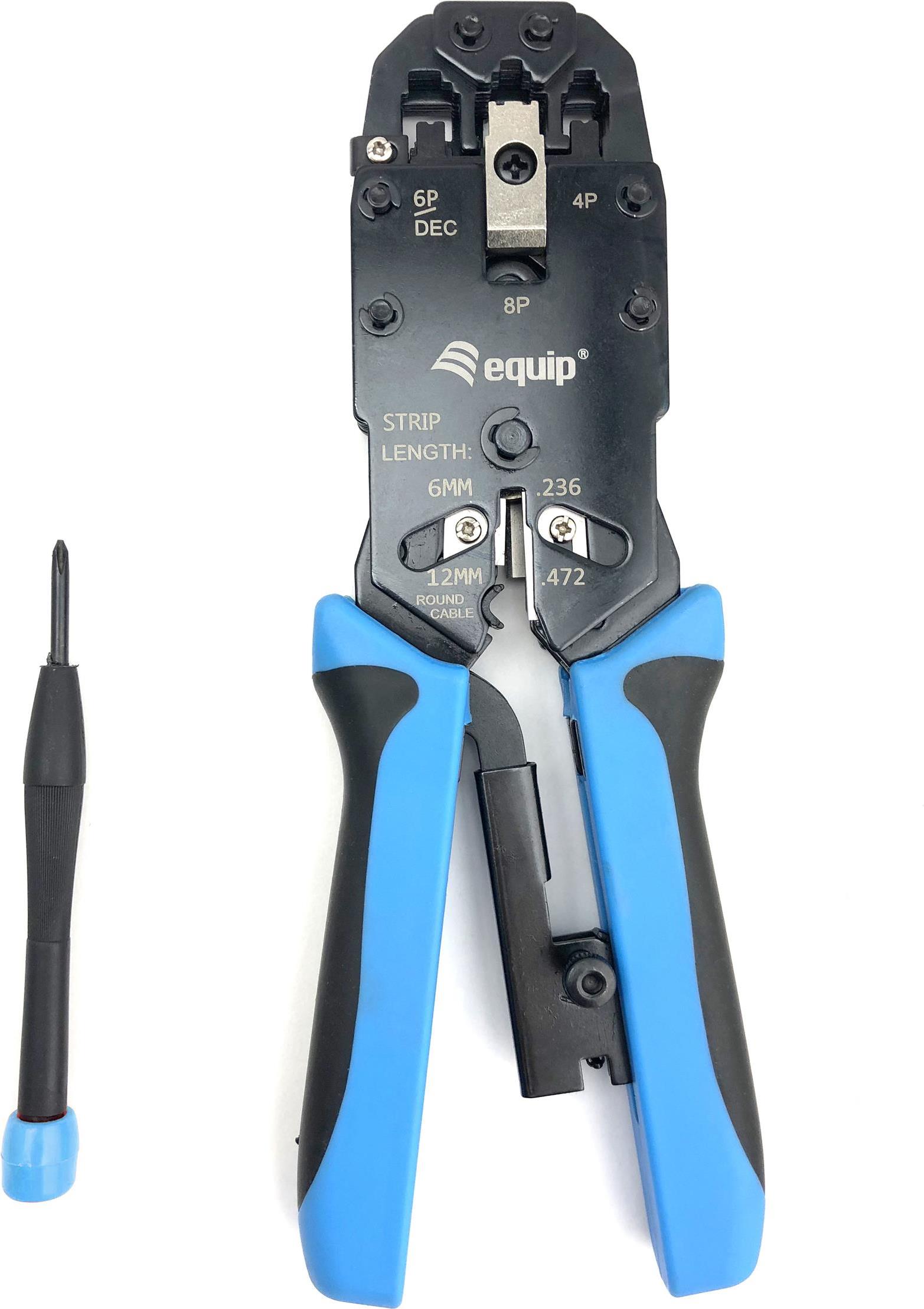 Equip 12940907101 Crimpatrice Nero, Blu (Equip 129409 Professional Modular Crimping Tool. [2Years warranty])