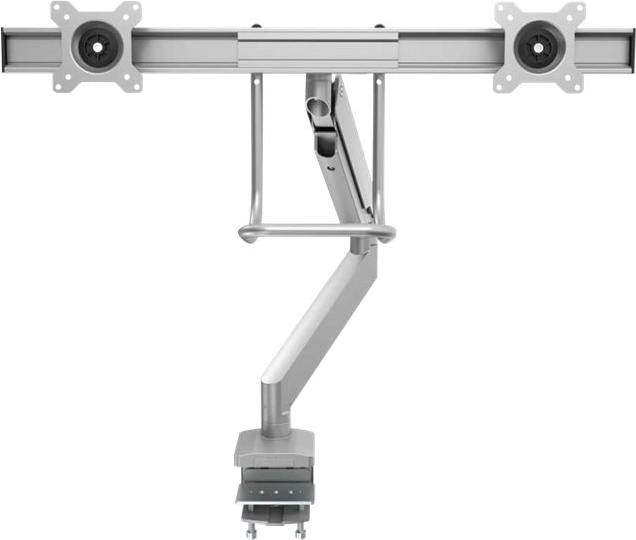 Fellowes 9909201 Eppa Dual Crossbar Monitor Arm - Silver