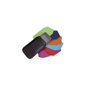 Alassio Smartphone-Köchertasche, für iPhone 3/4/4S, schwarz Schutzhülle aus Nappaleder, Vliesfütterung für optimalen - 1 Stück (43071)