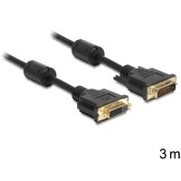 Cavo di prolunga Delock DVI 24 1 maschio DVI 24 1 femmina 3 m nero