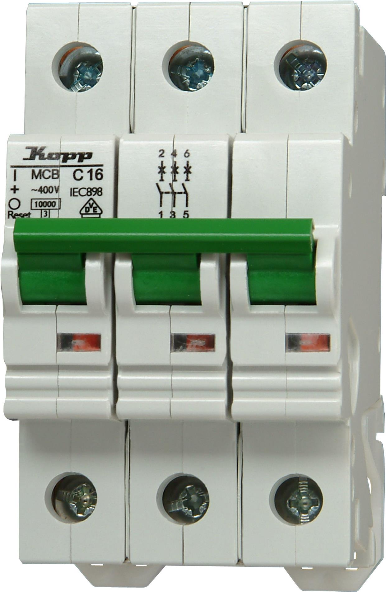 Kopp 722031009. Eingangsspannung: 230 - 400 V, Nennstrom: 20 A, AC Eingangsfrequenz: 50 Hz. Schutzschaltertyp: Miniature circuit breaker, Typ: C-type, Internationale Schutzart (IP-Code): IP20. Tiefe: 68 mm (722031009)