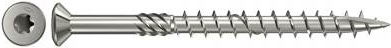Fischer 660607 Terrassenschrauben 5 mm 60 mm Torx Edelstahl 150 St. (660607)