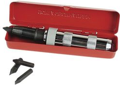 BRÜDER MANNESMANN Schlagschrauber, 1/2 (12,5 mm) in Metallkassette, mit 4 Bits, Farbe: rot - 1 Stück (M179)