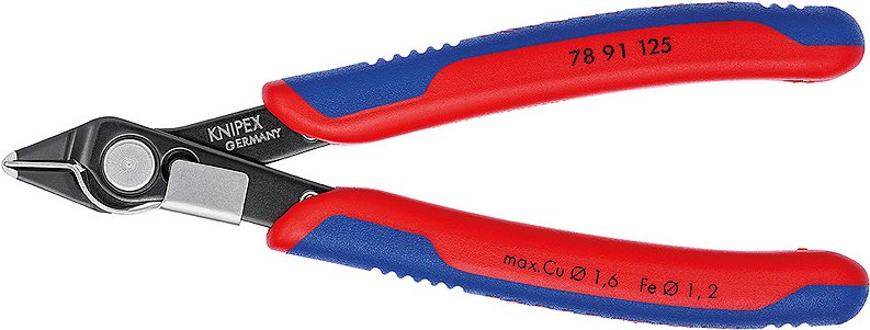 Pinza di precisione KNIPEX Super Knips elettronica, con serrafilo