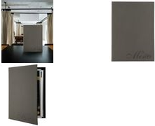 Securit Speisekarten-Mappe DESIGN VELVET, DIN A4 Mappe aus Kunststoff, in Samt-Design, inklusive 1 - 1 Stück (MC-DRA4-VELVET)