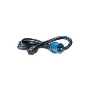 Schneider Electric APC - Stromkabel - IEC 60320 C19 bis IEC 60309 (M) - 2.4 m - Schwarz - für P/N: SMX3000RMHV2UNC, SUA2200RMXLI3U, SUA3000I, SUA3000R2IX322, SURT3000XLI/S (AP9876)