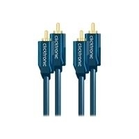 ClickTronic Casual Series CLICK C - Audiokabel - RCA x 2 (M) bis RCA x 2 (M) - 20 m - doppelt abgeschirmtes Koaxialkabel