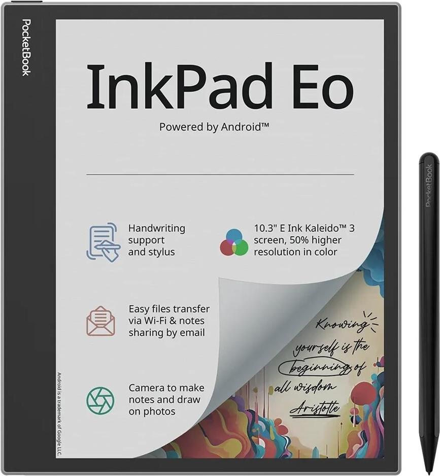 Pocketbook Inkpad EO En note and e-reading device Color E ink screen Mist Grey