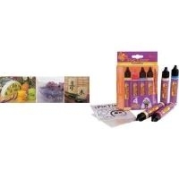 C.KREUL KerzenPen Hobby Line PicTixx, 4er-Set 29 ml, Farbe auf Basis von Flüssigwachs, zum Verzieren und (49790)