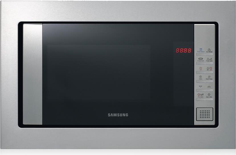 Samsung FG77SST - Mikrowellenofen mit Grill - eingebaut - 20 Liter - 850 W - rostfreier Edelstahl