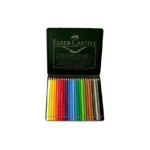 FABER-CASTELL KINDER-AQUARELLSTIFTE, 24er Kartonetui + GRATIS Pinsel, wasservermalbar, auswaschbar (114425)