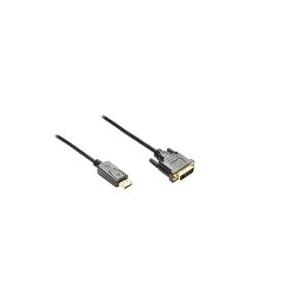 Good Connections - Anschlusskabel - Display Port (M) - DVI-I 24+1 (M) - 1.8 m - schwarz (DP-DVI)
