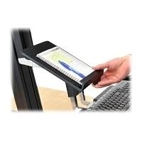 Ergotron WorkFit-S Tablet/Document Holder - Montagekomponente (Halter) für Tablet PC - Kunststoff - Schwarz - für WorkFit-S Dual Sit-Stand Workstation, LCD & Laptop Sit-Stand Workstation (97-558-200)
