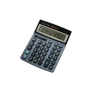OLYMPIA LCD 6112Taschenrechner blau 1zeilig 12Stellen-Display Wurzel Prozent GT Steuer-Gewinnrechnug Speicherfunktion Batterie-Solar (941911003)