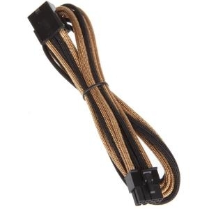 BitFenix Alchemy Premium Modding Series - 8-Pin PCIe Verlängerung - 1x 8 Pin PCIe (M) - 1x 8 Pin PCIe (W) - 45cm - Gold - Schwarz (BFA-MSC-8PEG45AKK-CK)