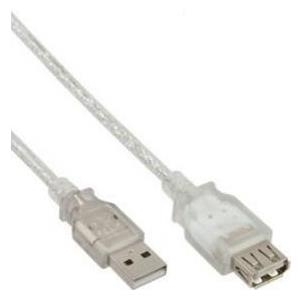 InLine - USB-Verlängerungskabel - USB (M) bis USB (W) - USB2.0 - 50cm - beige (34650)