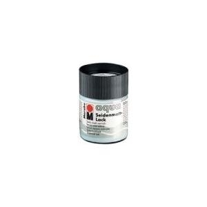 Marabu Seidenmattlack Aqua, seidenmatt, 50 ml, im Glas Acryllack, farblos, auf Wasserbasis, wetterfest (113705000)