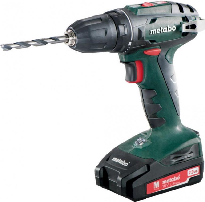 Metabo BS18 SC 60 più 10 mm 2x2.0 AH