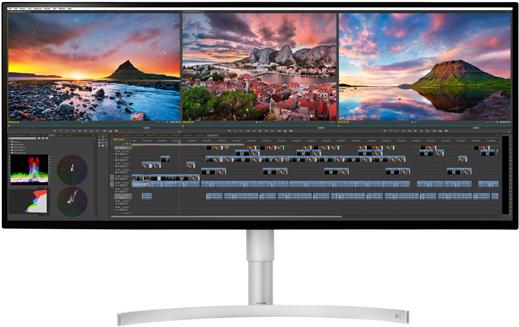 LG 34WK95U-W - LED-Monitor - 86.36 cm (34) - 5120 x 2160 5K - AH-IPS - 450 cd/m² - 1200:1 - 5 ms - 2xHDMI, DisplayPort, Thunderbolt 3 - Lautsprecher - schwarze Front mit weißer Rückseite, Silber (Halter) LG 34WK95U-W - LED-Monitor - 86.36 cm (34) - 5120 x 2160 5K - AH-IPS - 450 cd/m² - 1200:1 - 5 ms - 2xHDMI, DisplayPort, Thunderbolt 3 - Lautsprecher - schwarze Front mit weißer Rückseite, Silber (Halter)