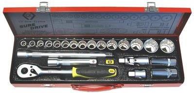 C.K. Steckschlüsselsatz 22 tlg. 1/2 Metallkasten T4657 (T4657)
