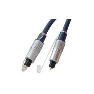 Shiverpeaks BASIC-S - Digitales Audio-Kabel (optisch) - SPDIF - TOSLINK (S) bis TOSLINK (S) - 2,0m - Glasfaser - Blau - geformt (BS69006-0.5)