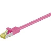 goobay CAT 7 SFTP, PiMF 50cm Patchkabel Magenta