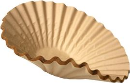 Tchibo Korbfilter, Durchmesser: 250 mm, braun geeignet für alle Bravilor/Bonamat Kaffeemaschinen sowie - 1 Stück (81474)