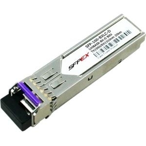 Alcatel-Lucent - SFP (Mini-GBIC)-Transceiver-Modul - Gigabit Ethernet - 100Base-BX-D - LC Einzelmodus - 1310 (RX) / 1550 (TX) nm (SFP-100-BXLC-D)
