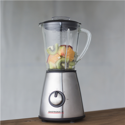 Gastroback Design Tischplatten-Mixer 1l 500W Schwarz - Silber Mixer (40897)