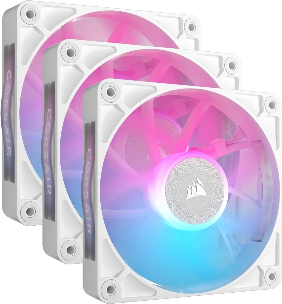 Corsair iCUE LINK RX120 RGB Case per computer Ventilatore 12 cm Bianco 3 pz (CORSAIR RX RGB Series, iCUE LINK RX120)