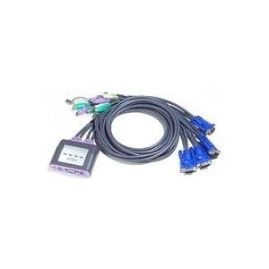 ATEN CS64A - KVM-/Audio-Switch - PS/2 - 4 x KVM/Audio - 1 lokaler Benutzer - Desktop (CS64AZ-AA)
