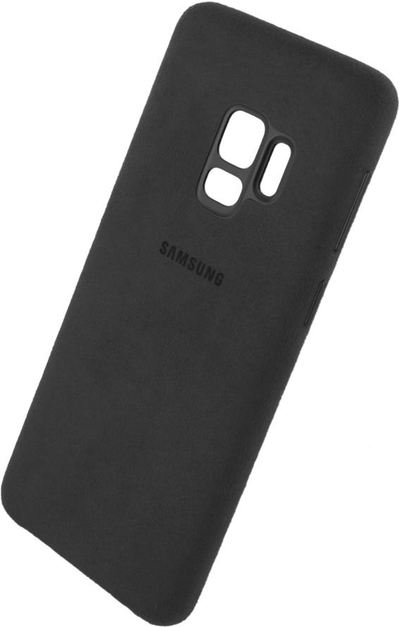 Samsung Alcantara Cover EF-XG960 - Hintere Abdeckung für Mobiltelefon - Alcantara - Schwarz - für Galaxy S9 (EF-XG960ABEGWW)