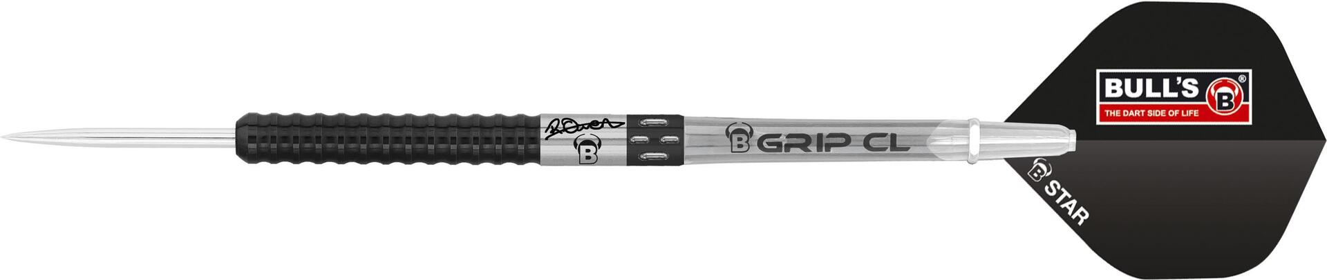 BULL'S 1 BULL'S Robert Owen Original Black Edition, Steeldart, 90% Tungsten, 23g 23 Gr. (14653)