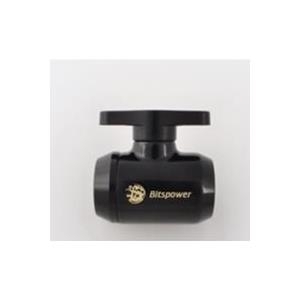Bitspower Absperrhahn 1/4  - shiny black (BP-MVV-BK)