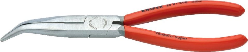 Knipex Elektronik- u. Feinmechanik Flachrundzange 40ÃÂ° gebogen 200 mm 26 21 200 (26 21 200)