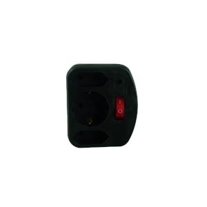 REV - Überspannungsschutz - Wechselstrom 250 V - 3500 Watt - output connectors: 3 - Schwarz (00135571)