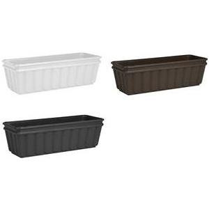 emsa Blumenkasten BALCONE (B)750 mm, braun (B)750 x (T)170 x (H)150 mm, Holzoptik, Erdvolumen: 13 - 1 Stück (959752400)