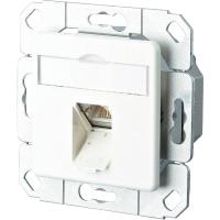 BTR E-DAT C6 8(8) UPk - Anschlussdose, unterputz - RJ-45 - Pure White, RAL 9010 - 1 Anschluss (1307371102-I)