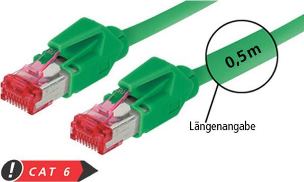 exertis Connect - Patch-Kabel - RJ-45 (M) bis RJ-45 (M) - 1.5 m - SFTP - CAT 6 - halogenfrei - grün