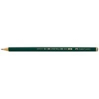 FABER-CASTELL Bleistift CASTELL 9000, Härtegrad: HB Minenstärke: ca. 2 mm, grün lackiert, Wasserlack-Technologie - 12 Stück (119000)