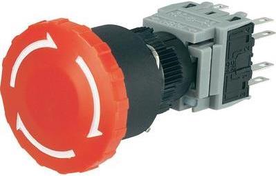 Conrad Not-Aus-Schalter 250 V/AC 5 A 2 Öffner, 2 Schließer LAS1-BY-22TSA IP40 1 St. (LAS1-BY-22TSA)