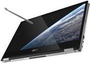 Acer Spin 3 SP314-54N-52G8 - Flip-Design - Core i5 1035G4 / 1.1 GHz - Win 10 Home 64-Bit - 8 GB RAM - 1.024 TB SSD - 35.56 cm (14) Touchscreen 1920 x 1080 (Full HD) - Iris Plus Graphics - Bluetooth, Wi-Fi - Reines Silber - kbd: Deutsch
