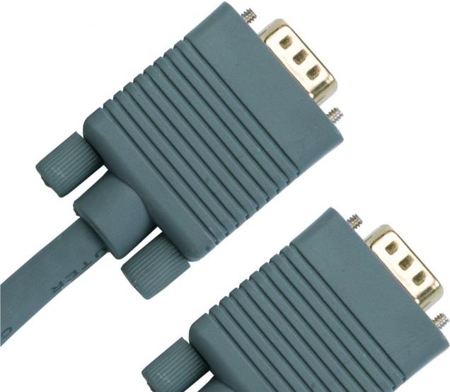Jou Jye Computer VC 100 - VGA-Kabel - DB-15 (M) bis DB-15 (M) - 5 m - Grau