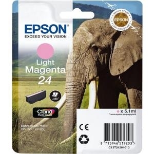 Epson 24 - 5.1 ml - hell Magenta - Original - Tintenpatrone - für Expression Photo XP-55, 750, 760, 850, 860, 950, 960, Expression Premium XP-750, 850