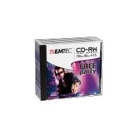 EMTEC - 5 x CD-RW - 700MB (80 Min) 4x - 12x - Jewel Case (Schachtel) (ECOCRW80512JC)