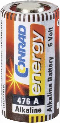 CONRAD ENERGY Hochvolt-Spezialbatterie 476 A 6 V A476, E476A, V4034PX, V476A, V476GA, L1325, V34PX (650520)