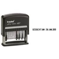 trodat Wortbandstempel Printy Dater 4817, mit Datum, SB- für den Markt: D - L - A - CH (51 48171)